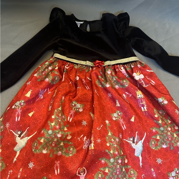 Bonnie Jean Red and Black Holiday Dress - Picture 1 of 6